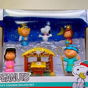 NEW! Peanuts Nativity Set
